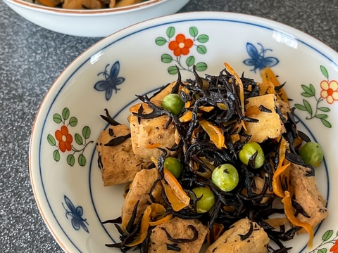 炒り豆腐(ひじきの炒り煮)